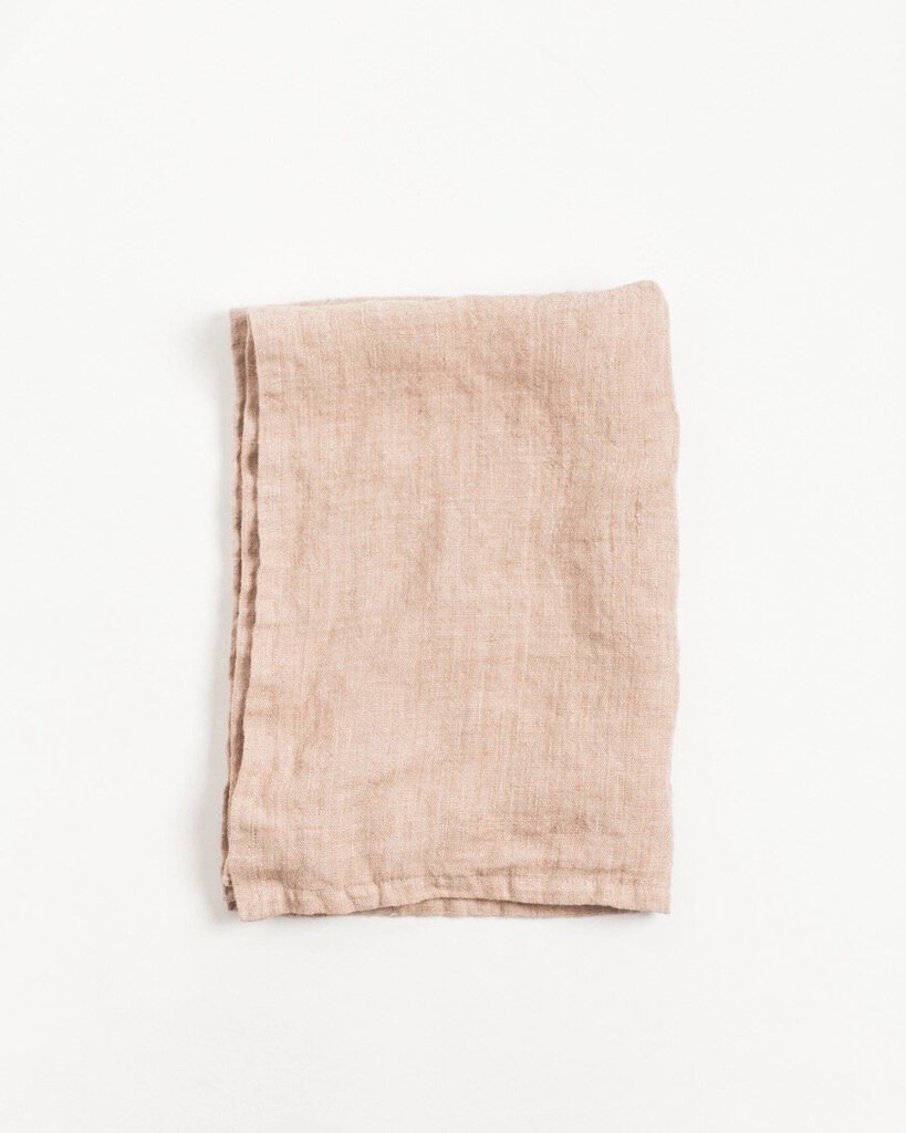 Creative Women - Stone Washed Linen Tea Towel - Blush