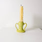 Erika Christine Ceramics - Chartreuse Amphora Candle Stick Holder