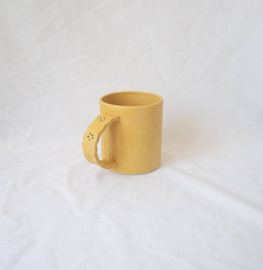 Erika Christine Ceramics - Yellow Daisy Lace Mug