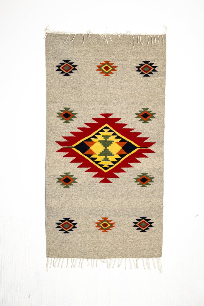 Yocoya - Pechocha Handwoven Oaxacan Rug - 4'10" x 2'7"