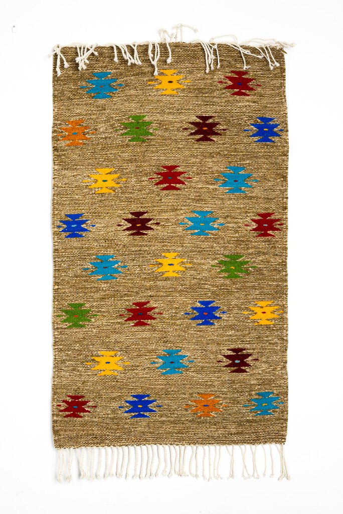 Yocoya - Ixtitlan Handwoven Oaxacan Rug - 3'2" x 1'11"