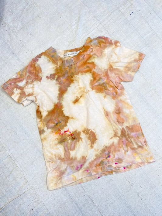 Mira Blackman - Desert Sunset Ice-dyed Kid's Tee - 6T