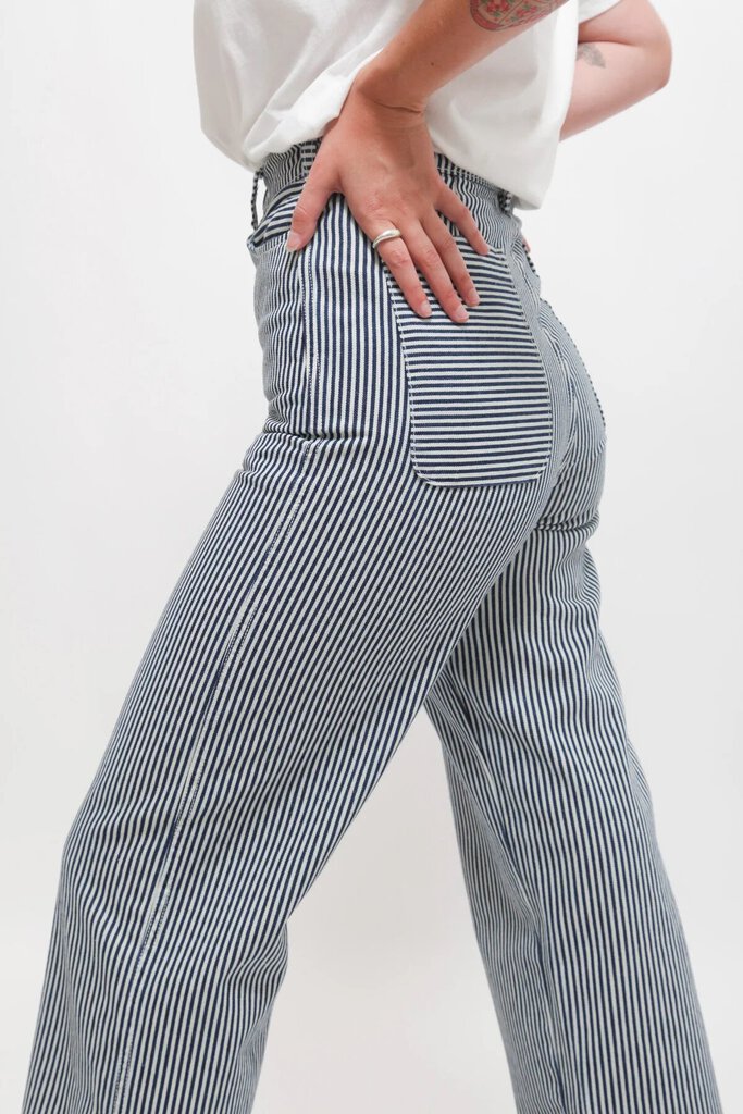 Gravel & Gold - Conductor Stripe Placer Pants - Size 27