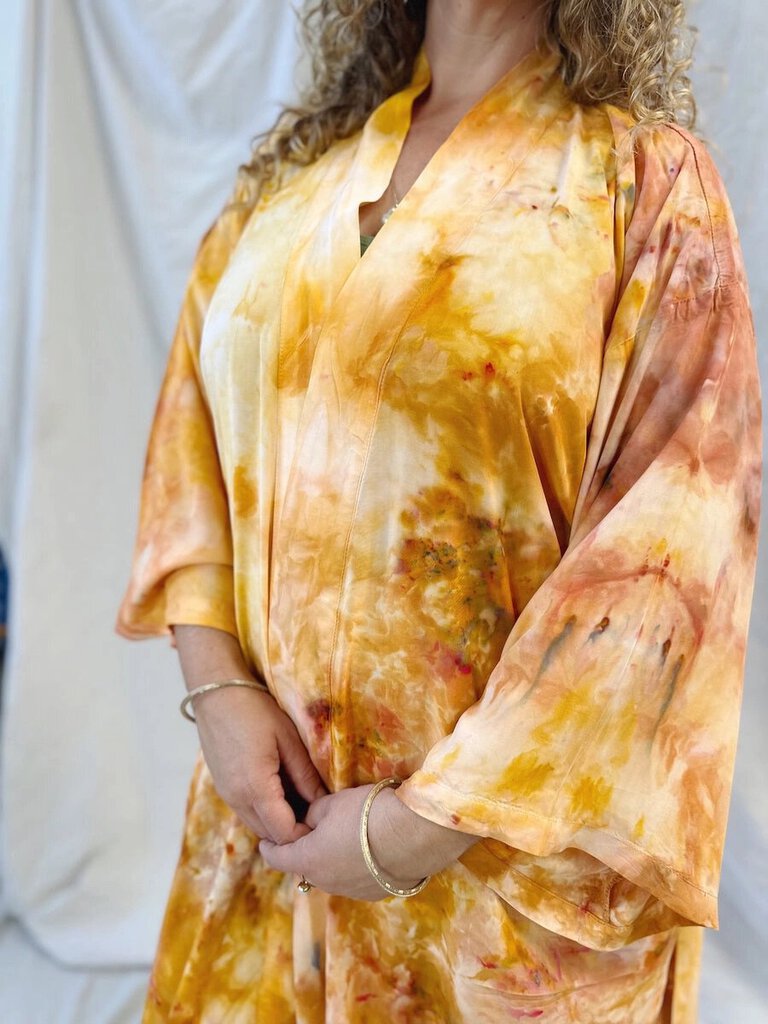 Mira Blackman - Desert Sunset Hand-dyed Duster Robe