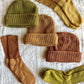 Mira Blackman - Hand-dyed Cotton Beanie - Olive