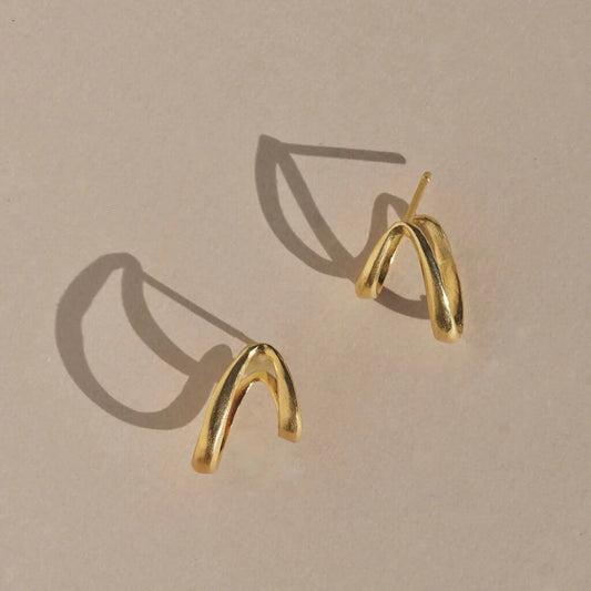 Mountainside Jewelry - Siempre Gold Vermeil Hoop Earrings