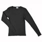 Curator - Black Maise Pointelle Longsleeve - Large