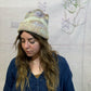 Mira Blackman - Hand-dyed Cotton Beanie - Lavender + Greys