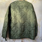 Vintage - Army Green Quilted Liner/Field Jacket - Medium/Large