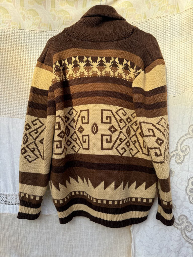 Resale - Retro Fair Isle Cardigan - Large (Men's)