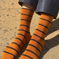 Le Bon Shoppe - Sienna + Ink Striped Wally Socks