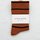 Le Bon Shoppe - Sienna + Ink Striped Wally Socks