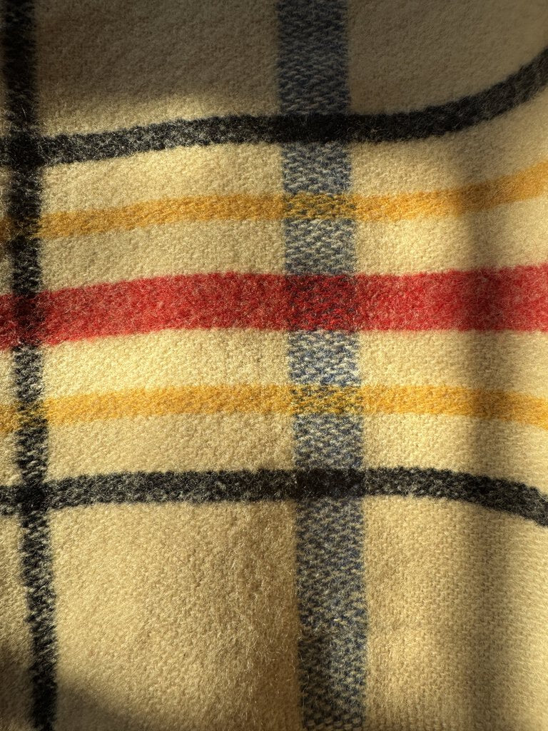 Vintage - Warmbilt Midcentury Plaid Virgin Wool Blanket