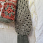 Vintage - Handknit Granny Square Crocheted Cardigan - Medium