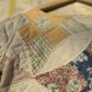 Old Aurora - Snow Antique Quilt Remnant Cropped Tee - Small