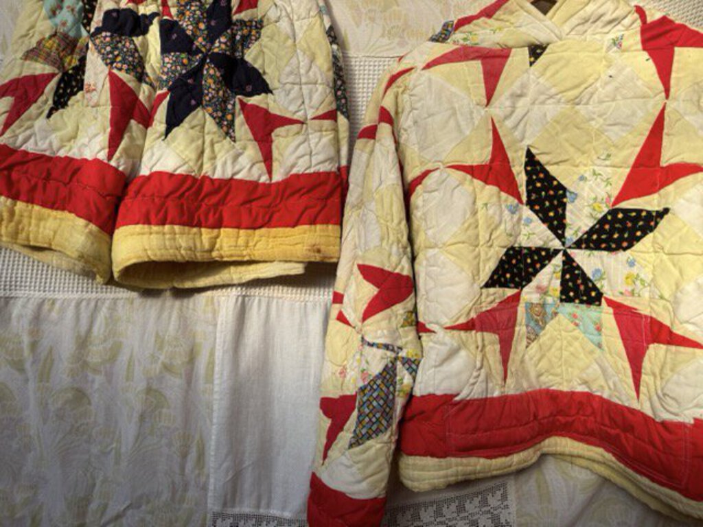 Reclaim Creative - Red Vintage Quilt Remnant Shorts - XLarge