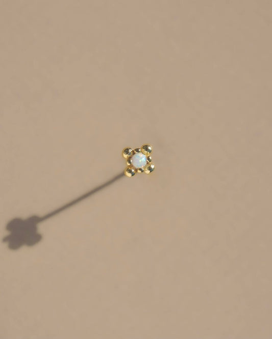 Mountainside Jewelry - Alpine Opal + Gold Stud Earring