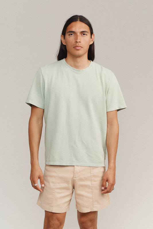 Jungmaven - Agave Green Durango Pique Tee - Large