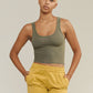 Jungmaven - Olive Green Sporty Tank - Large