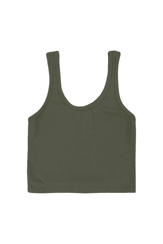 Jungmaven - Olive Green Sporty Tank - Small