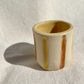 Roaming Barefoot - Little Handbuilt Ceramic Cup - Ochre + Yellow