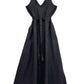 Curator - Mara Black Linen Dress - Medium