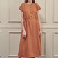 amente - Amber Button-front Linen Dress - Medium