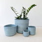 Amsha - Sky Blue Sisal Storage Basket - XS