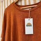 Jungmaven - Burnt Orange 100% Hemp Dakota Tee - Large