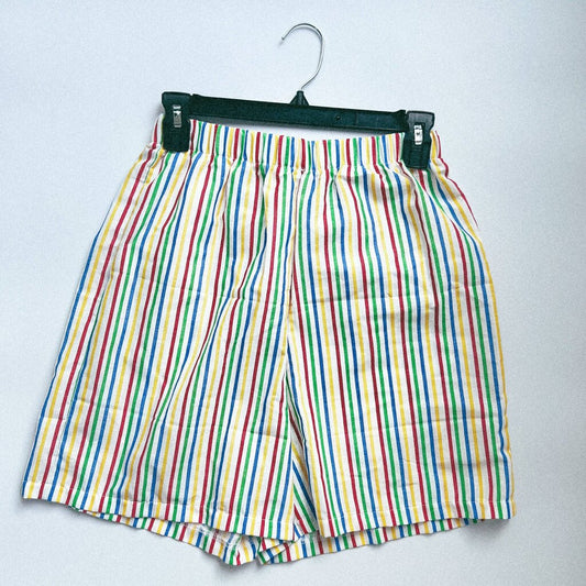 Jack Arden - Primary Striped Vintage Pillow Case Shorts - Small