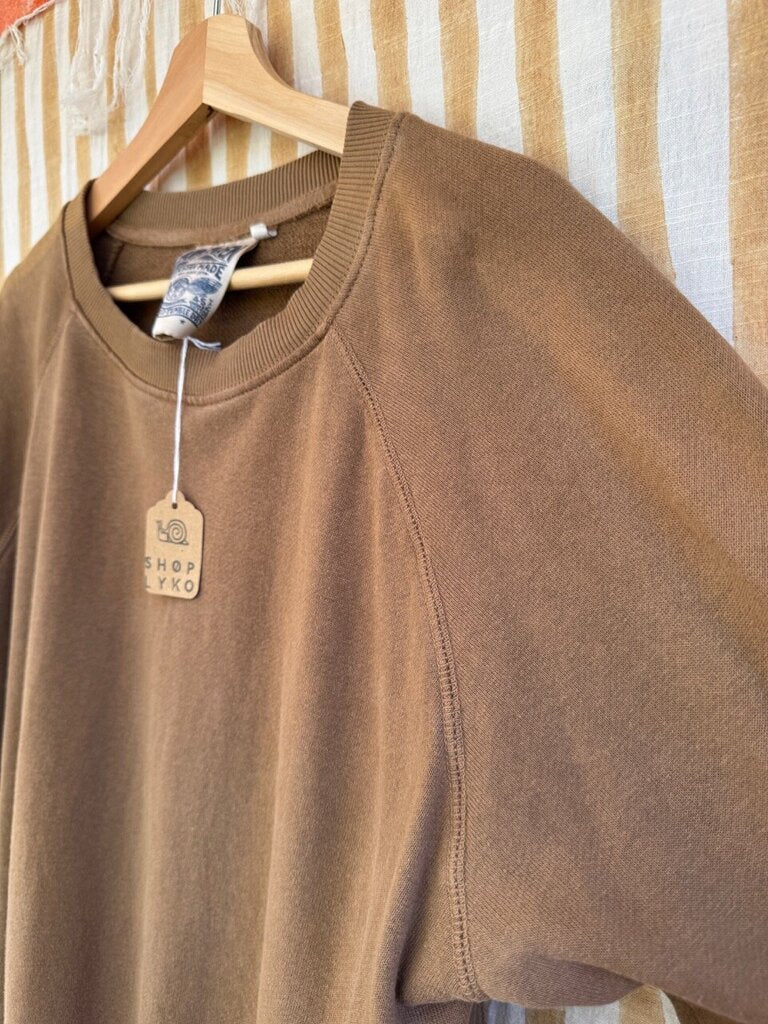 Jungmaven - Coyote Bonfire Raglan Hemp Sweatshirt - Medium - (Sun Damage)