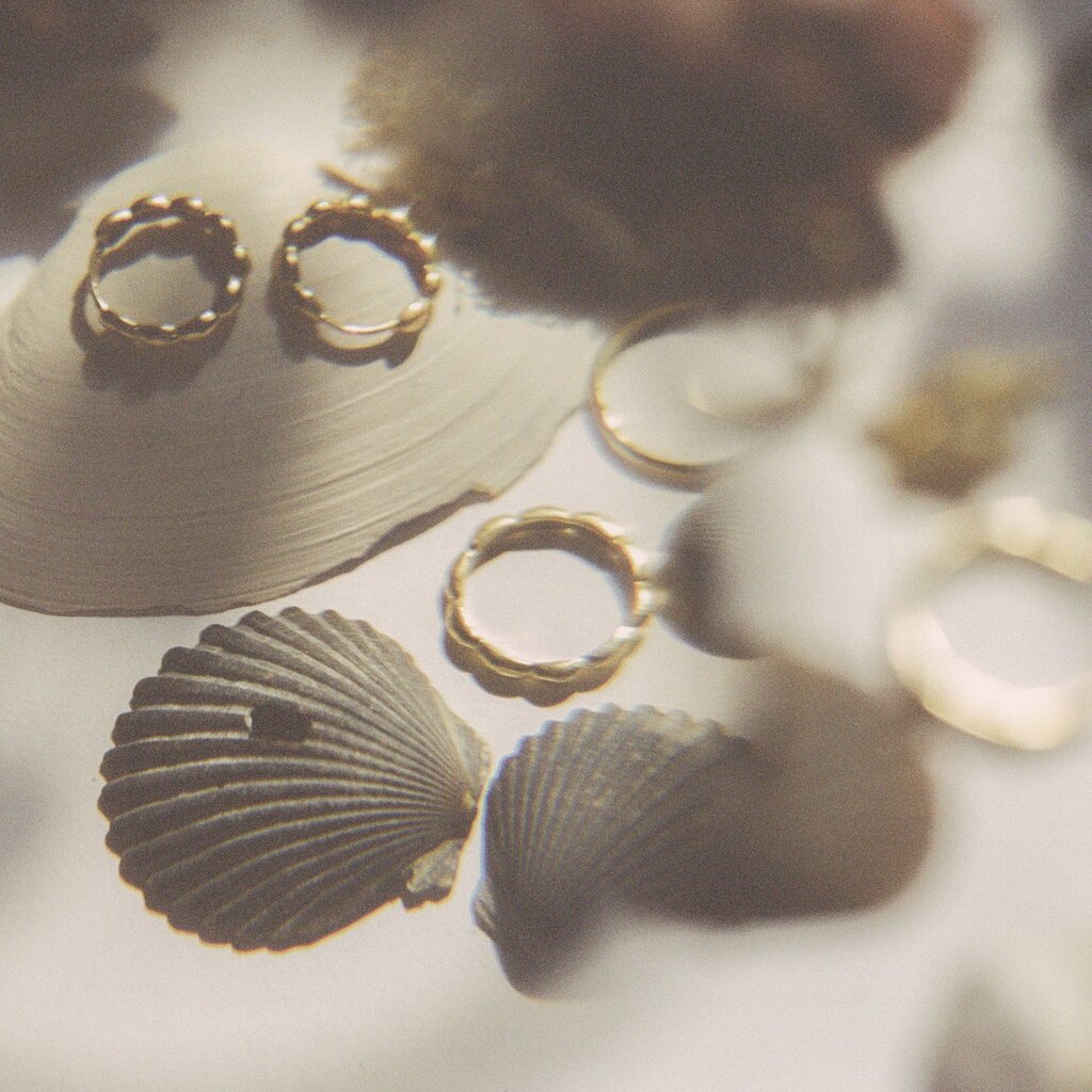 Mountainside Jewelry - Petal Gold Vermeil Earrings