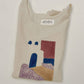 PO-EM - Meet-Me-Here Block-printed Long Cotton Tank - Small/Medium