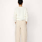 Laude the Label - Ivory Barrel Leg Denim Pants - Medium