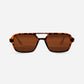 INDY Sunglasses - Tortoise Shell Ice Cube with Caramel Lens