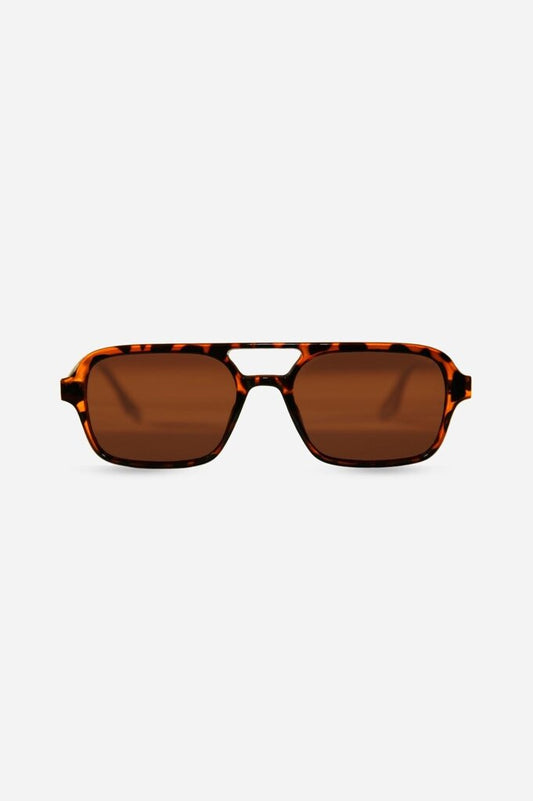INDY Sunglasses - Tortoise Shell Ice Cube with Caramel Lens