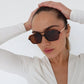 INDY Sunglasses - Tortoise Shell Ice Cube with Caramel Lens
