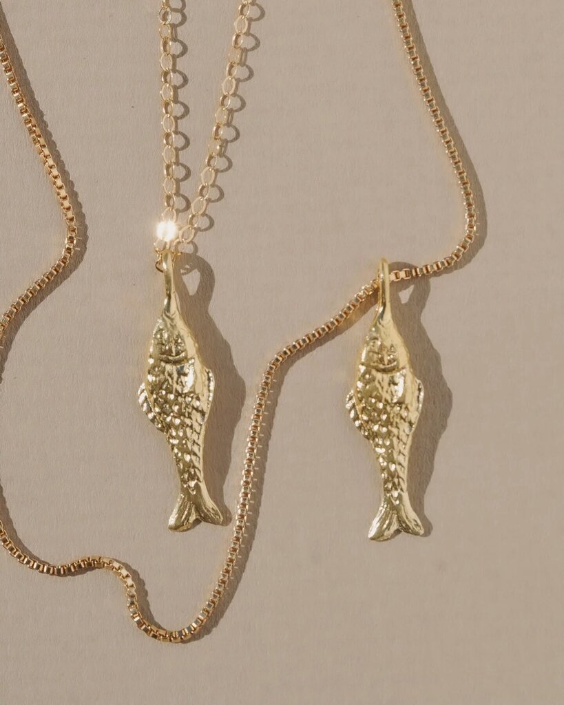 Mountainside Jewelry - Pescadero Gold Vermeil Pendant Necklace - 18" Cable Chain