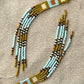 Waleia Creative - Cherokee Beadwork Earrings - Sky + Olive