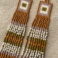 Waleia Creative - Cherokee Beadwork Earrings - Auburn + Olive