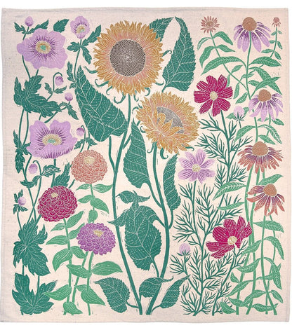 Lili Arnold Studios - Summer Garden Organic Cotton Tea Towel