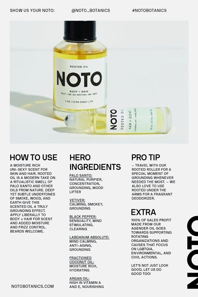 NOTO Botanics - Rooted Oil Roller