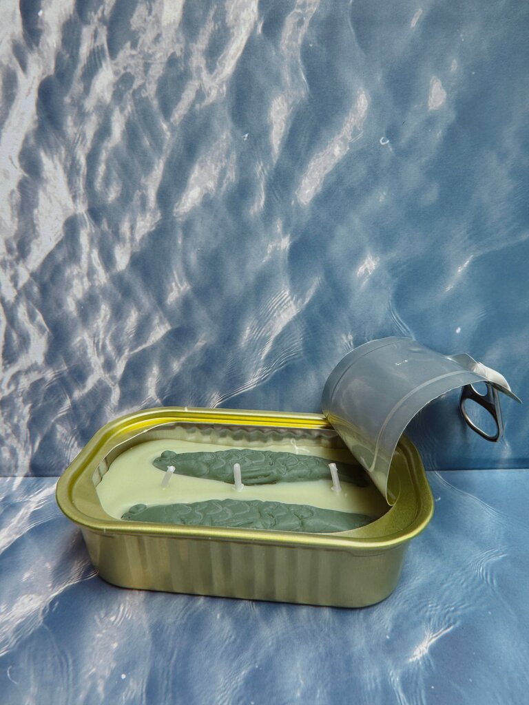 Tinned Fish - Green Tea & Lemongrass Tinned Fish Candle