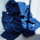 Eco Raw Studio - Plant-dyed Raw Silk Bandana - Solid Indigo