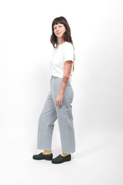 Gravel & Gold - Hickory Stripe Rally Pants - Size 2
