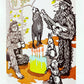 Old School Stationers - Local Letterpressed Notecard - Sasquatch + Friends Birthday Song