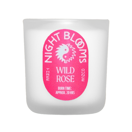 Night Blooms - Wild Rose Soy Wax Candle - 3 oz