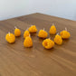 Happy Organics - Single Yellow Raspberry Beeswax Candle