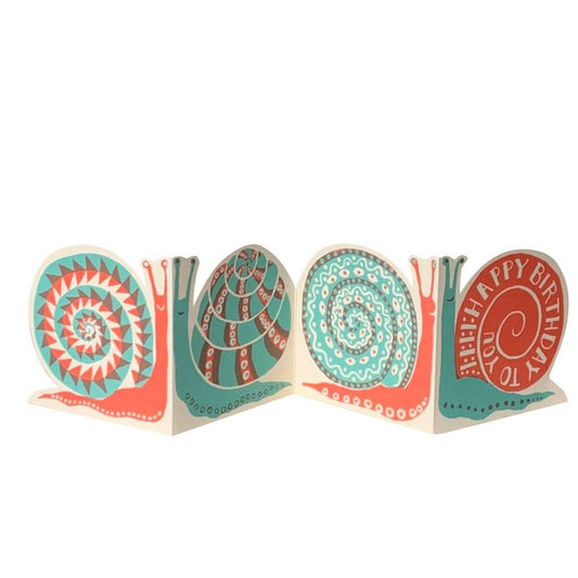 Cambridge Imprint Patternmakers - Snail Mail Birthday Card