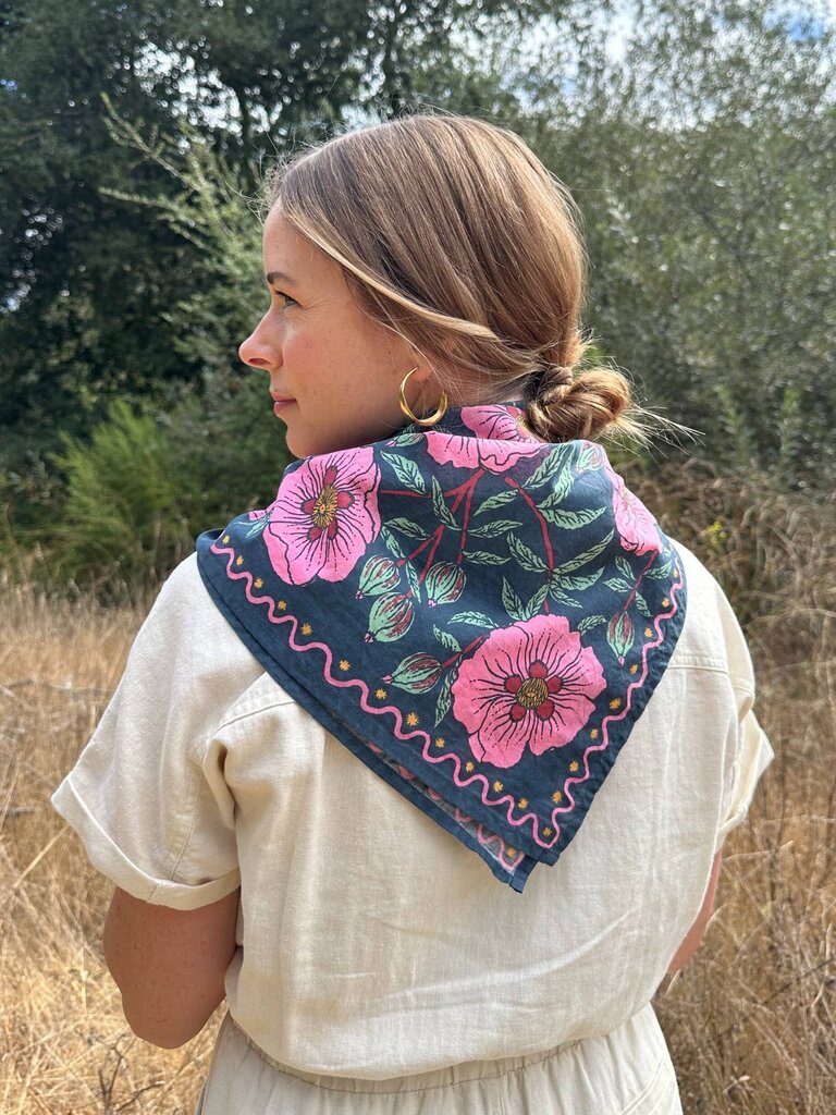 Lili Arnold Studios - Rock Rose Organic Cotton Bandana